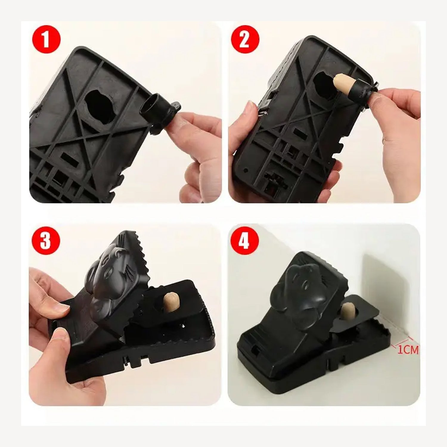 Mouse Catcher Trap Cage with Mouse Figure for Home, Kitchen, Room, Office, Indoor, Outdoor Mice Pest Control Reusable (1 Pc) Mouse Catcher Trap Cage with Mouse Figure for Home, Kitchen, Room, Office, Indoor, Outdoor Mice Pest Control Reusable (1 Pc)